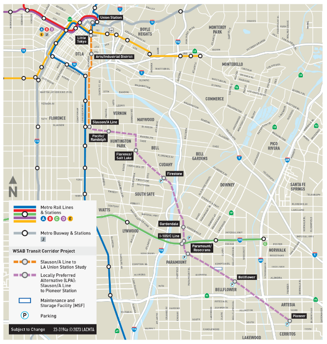 Metro West Santa Ana Branch Transit Line