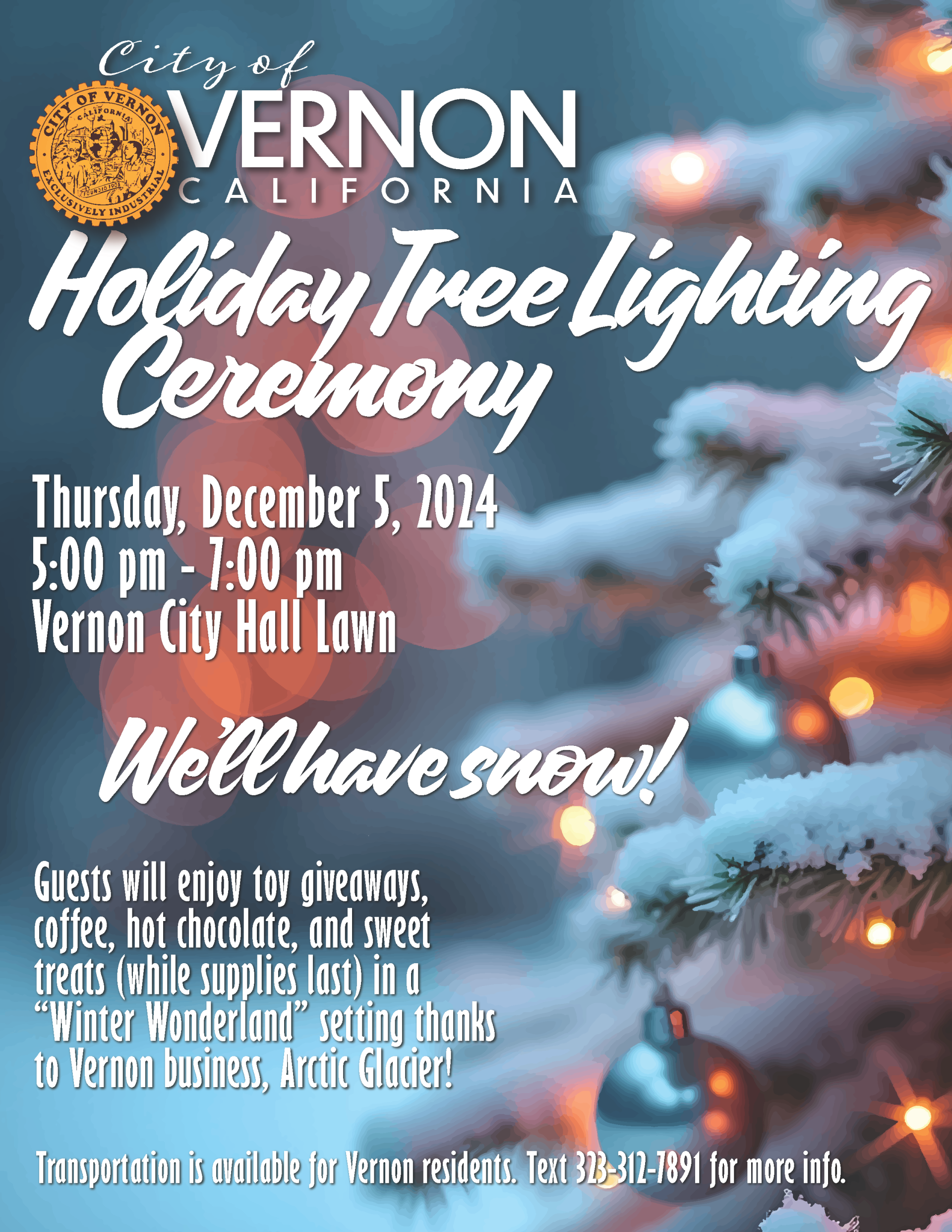 2024 Tree Lighting Flyer